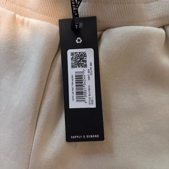 NWT Supply & Demand Tan Sweatpants YL SUJ18012 - Picture 6 of 8